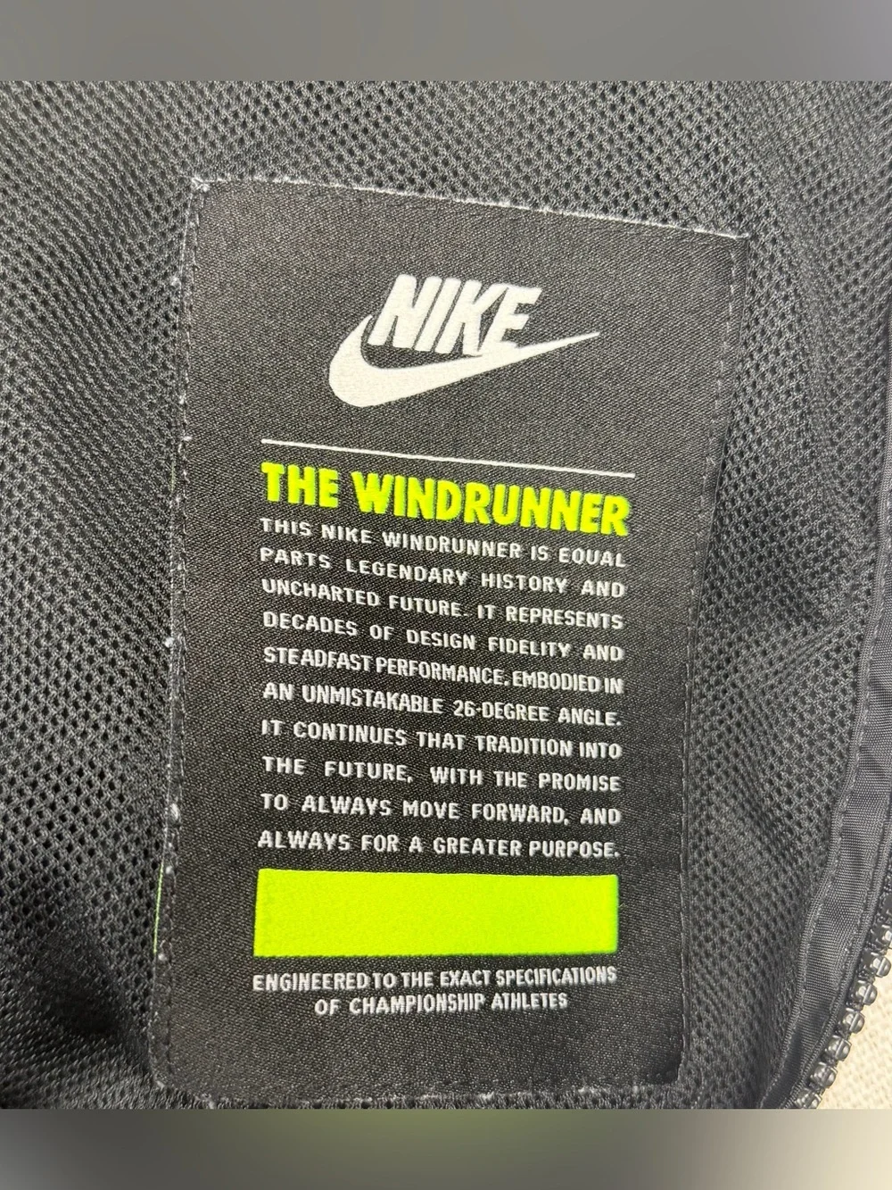 Nike Windrunner Full Zip Hooded Jacket Black Men's Size Small